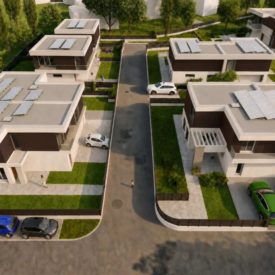 Nuova villa bifamiliare con giardino a Favaro Veneto | Villa 03 – Foto 3 di 8