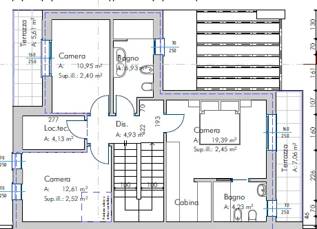 Planimetria: Nuova villa bifamiliare con giardino a Favaro Veneto | Villa 06