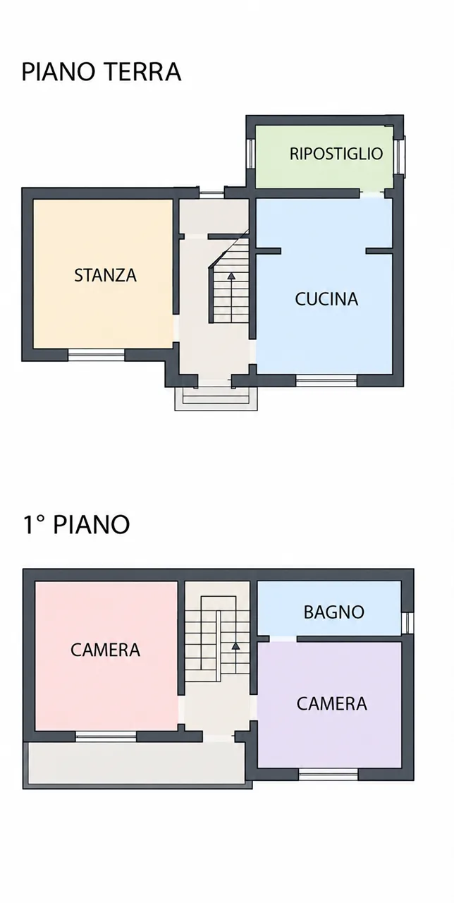 Planimetria: Campalto Villa da restaurare su lotto di 1600mq