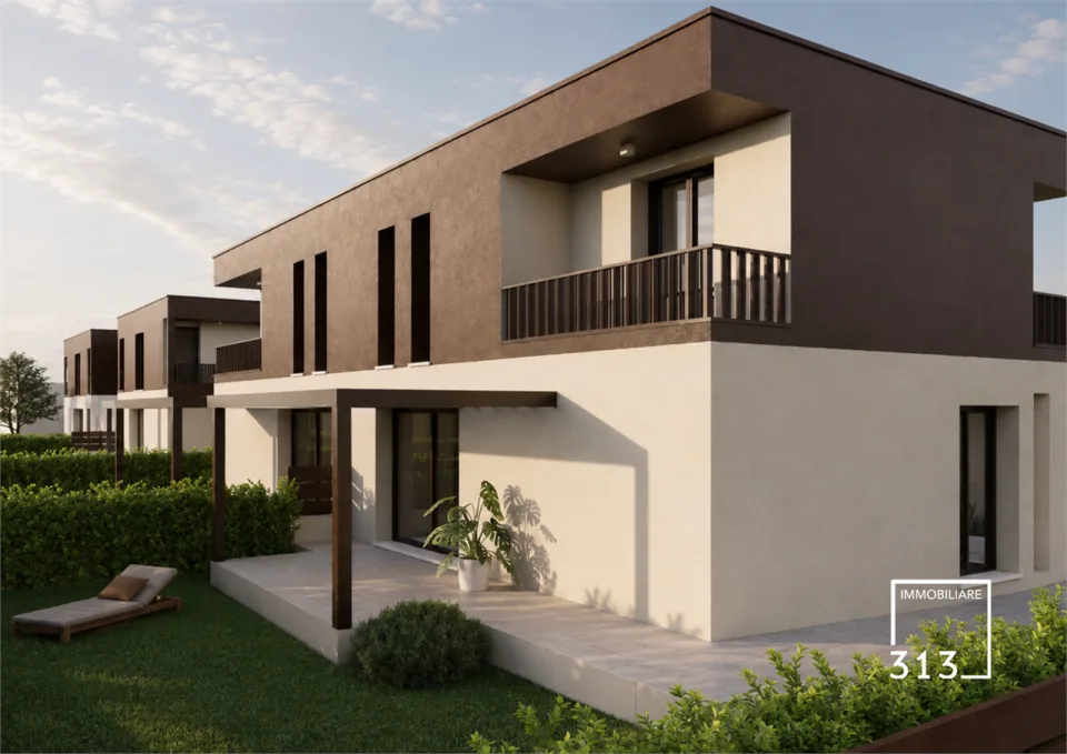 Nuova villa bifamiliare con giardino a Favaro Veneto | Villa 07 – Foto 2 di 7