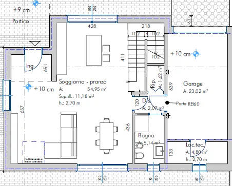 Planimetria: Nuova villa bifamiliare con massima indipendenza e ampio giardino | Villa 10