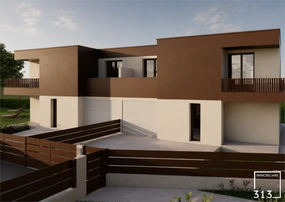 Nuova villa bifamiliare con ampio giardino a Favaro Veneto | Villa 01 – Foto 1 di 8